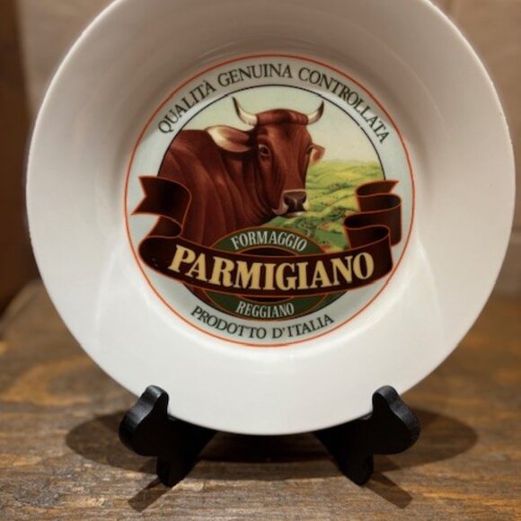 2003 Set of 4 CAMEMBERT Extra Fin CHEESE Ceramic 8" Plates MULTI Angelo Bruno - Picture 5 of 8